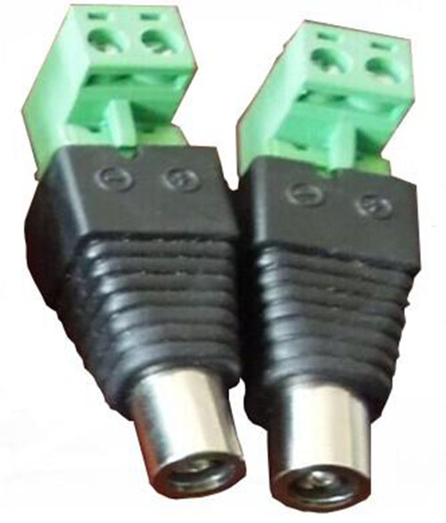 L type DC female Connector,DC .5.5*2.1MM