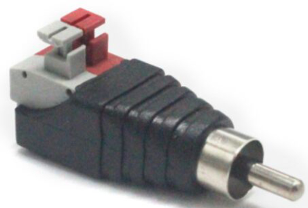 RCA male connectors-clip type