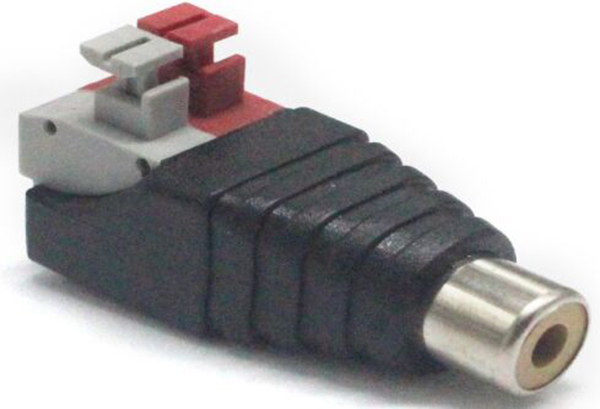 BNC Female Plug to 2 Spring Terminal Block Connector Video BNC Connector