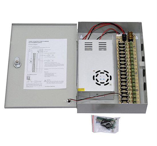 12V30A 18CH cctv power box 320*220*60mm