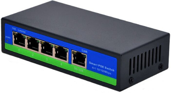 Active 4 Port POE Switch External