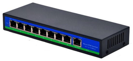 Active 8+1 8 Port POE Switch External