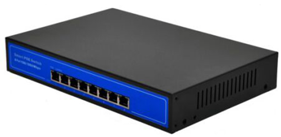 Active 8 Port Full Giga POE Switch Built-in