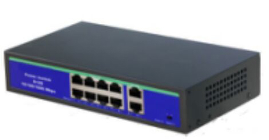 24V Passive 8 and 2 Giga 8 Port POE Switch Built-in